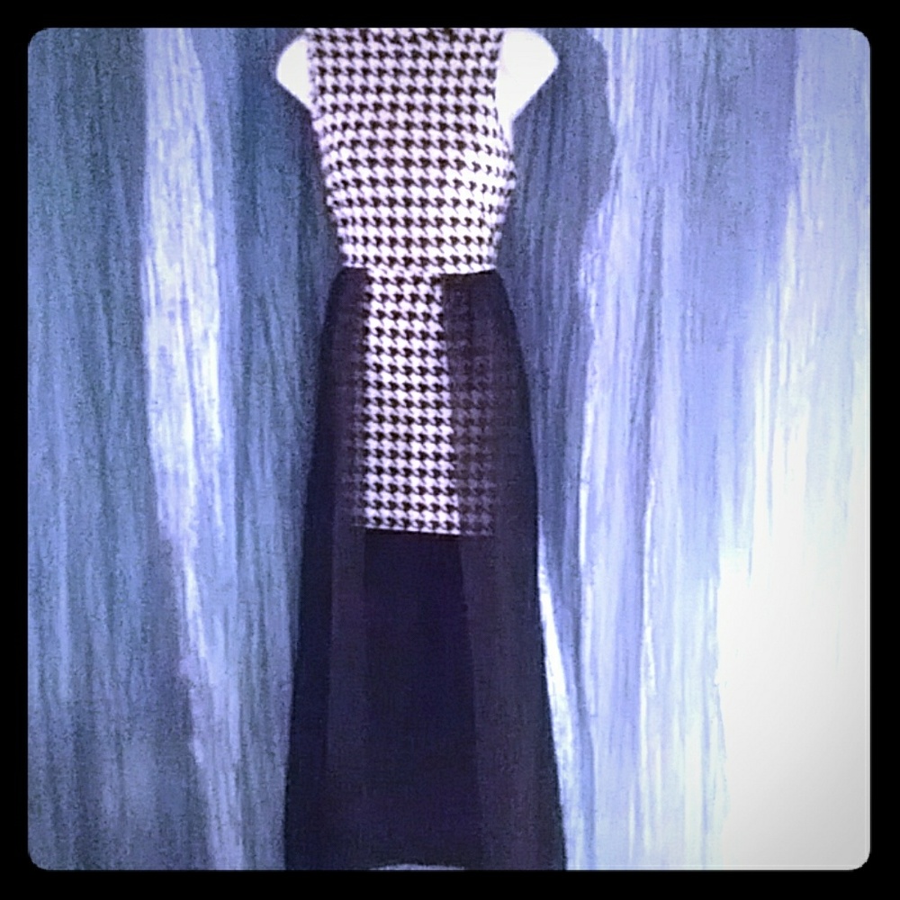 Vintage 70s horse hound check mocktail